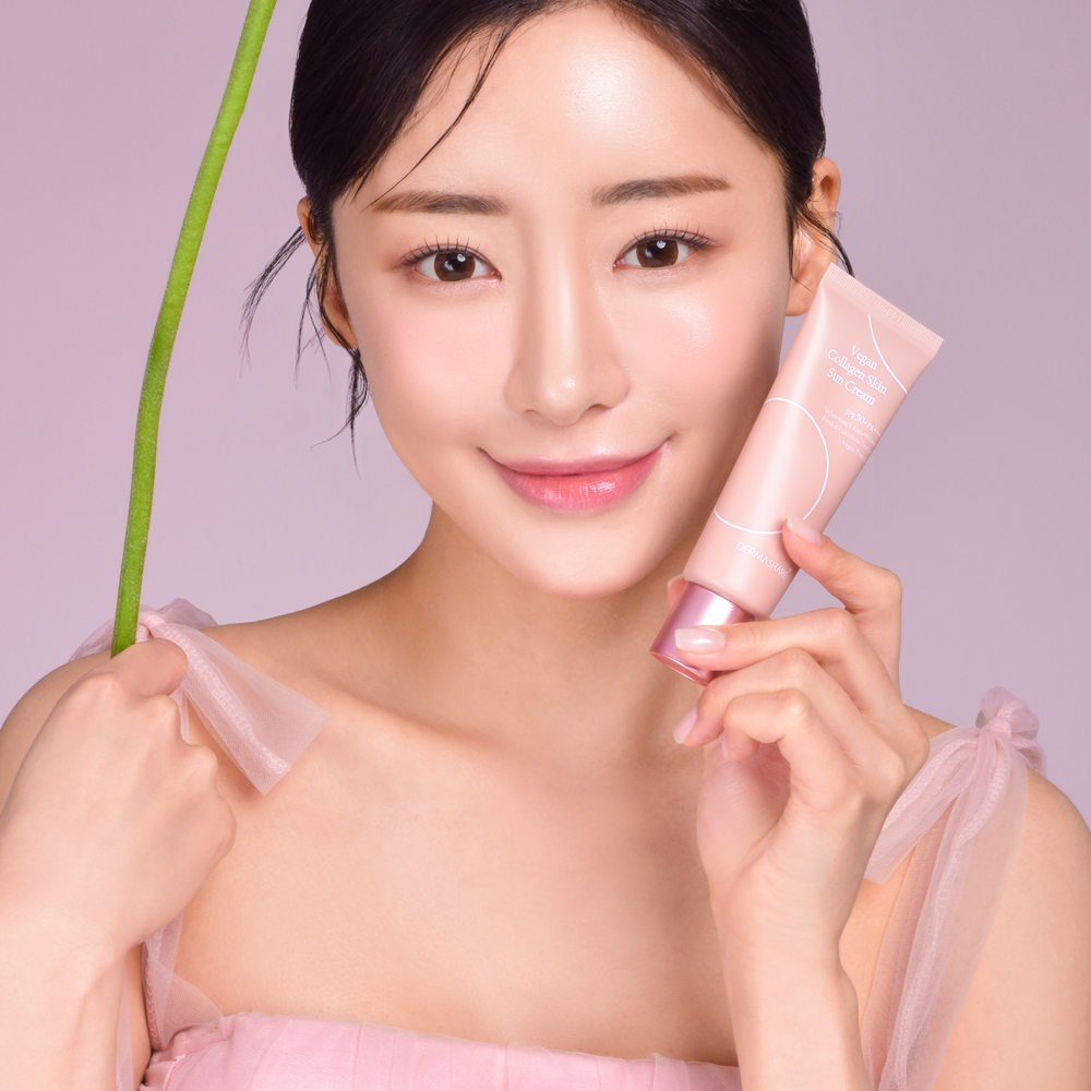 [1+1]비건 콜라겐 썬블럭 썬크림 워터프루프 자외선차단제 선크림 SPF50+PA++++ 이미지 6
