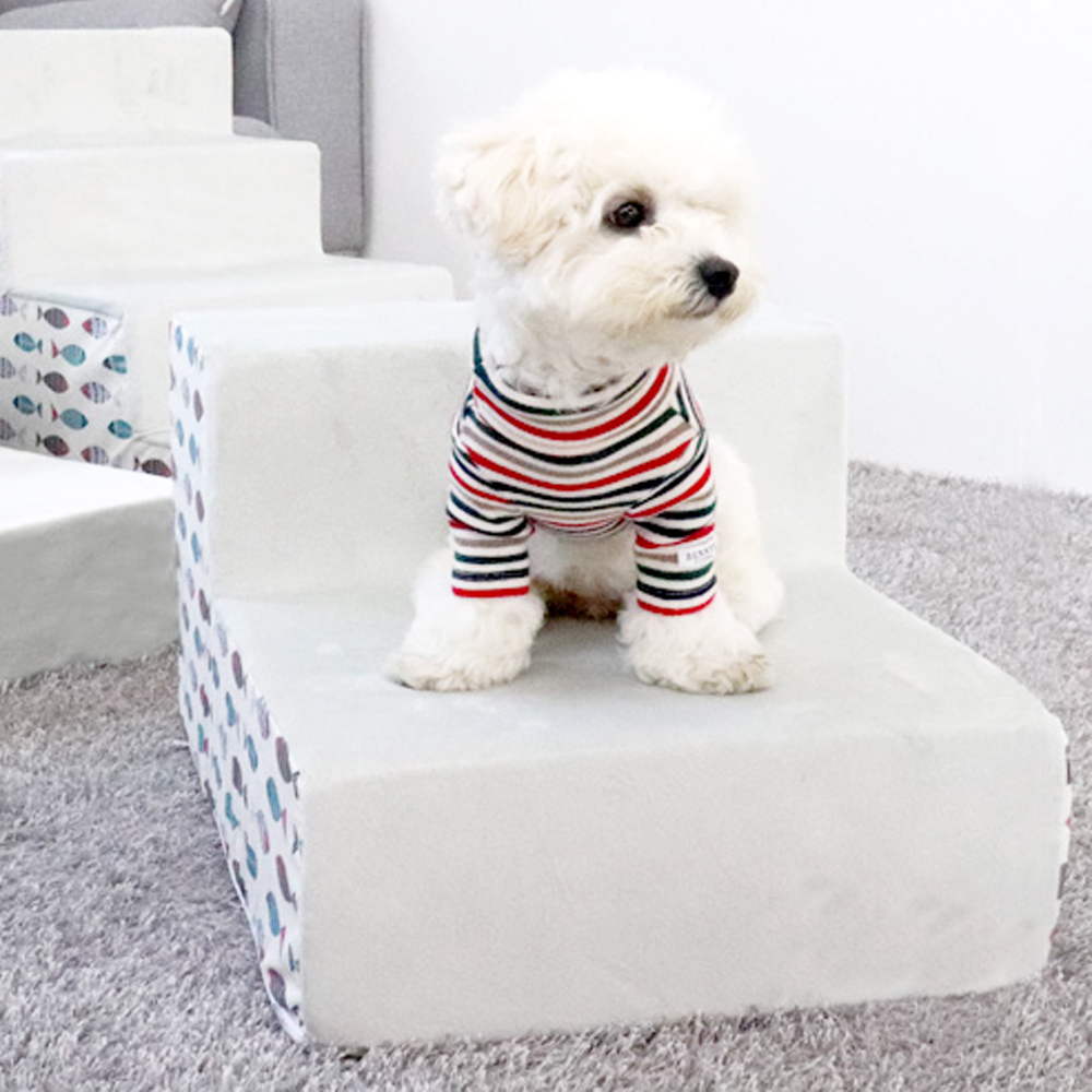 개과천선 에스다 강아지 펫스텝 소형견 노령견 애견 논슬립 극세사 계단 슬개골 보호 이미지 8