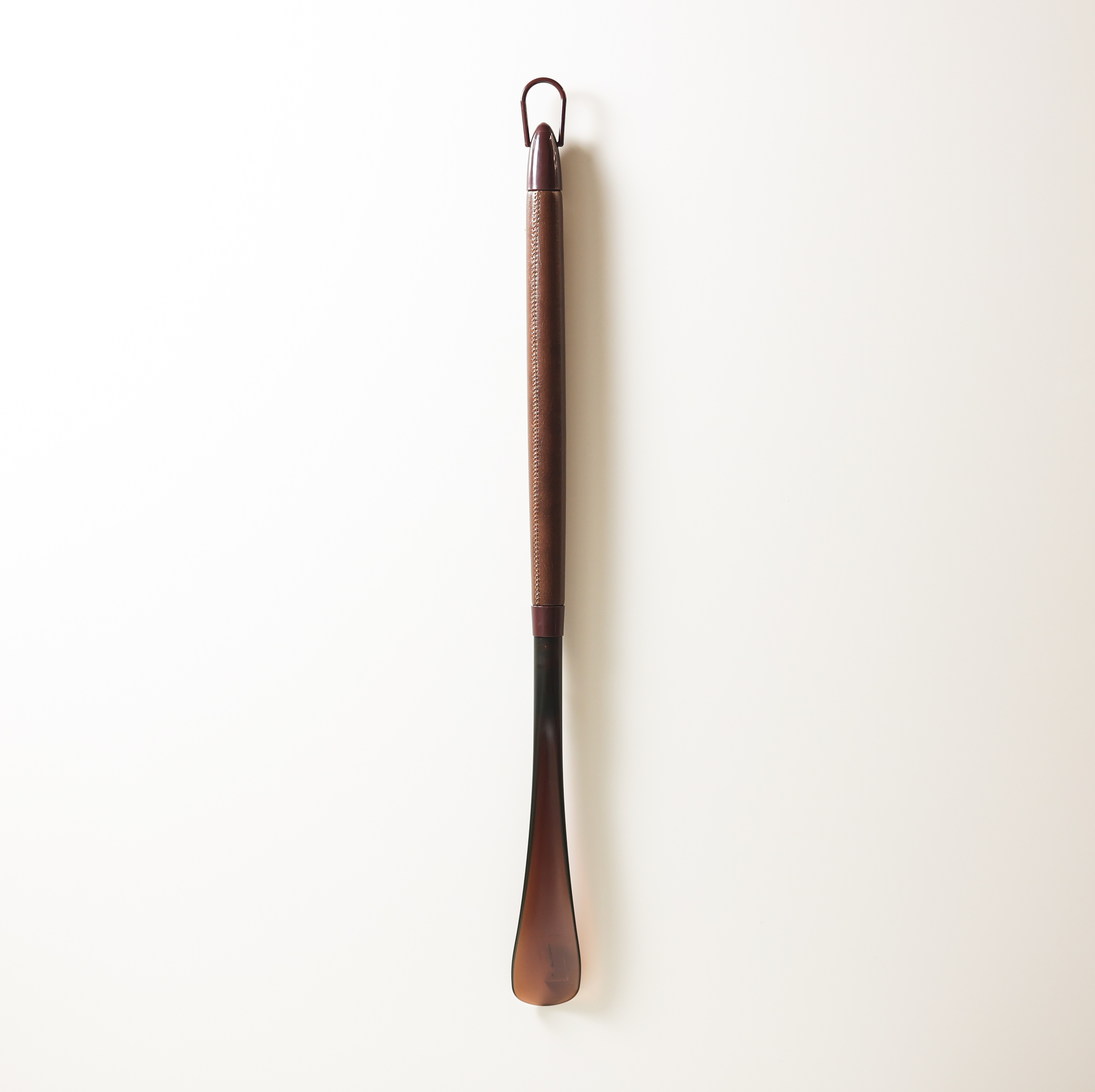 브라운 가죽 스티치 롱 구둣주걱 60cm - 상세 이미지 3