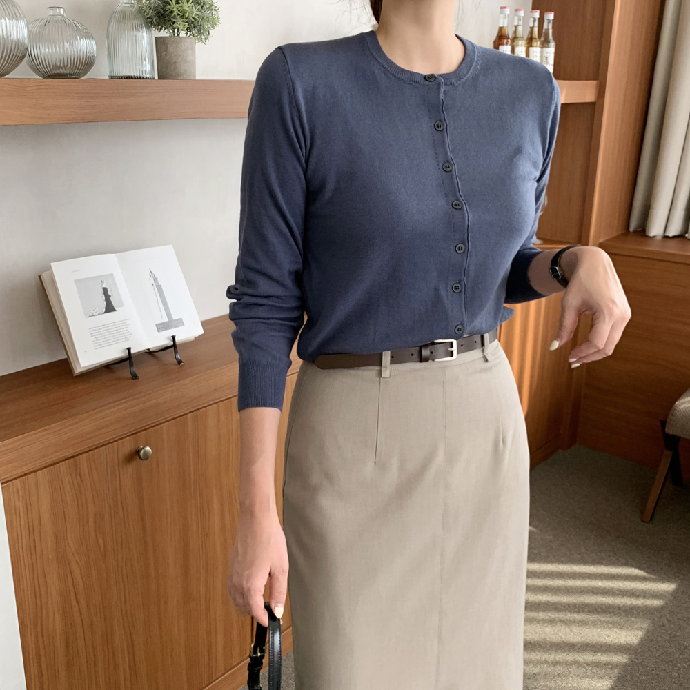 부드러운 워셔블 코튼 여자 니트가디건 가을 라운드 크롭 가디건 숏 여성 가디건