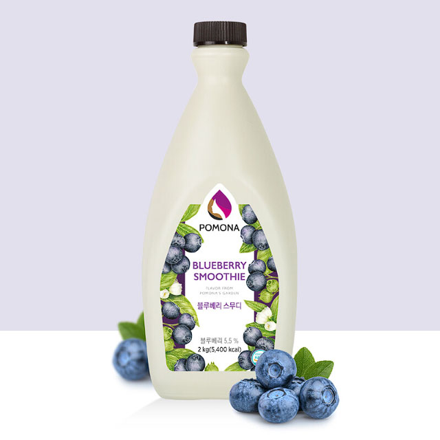 포모나 블루베리스무디 블루베리퓨레 2kg+카페행주지원