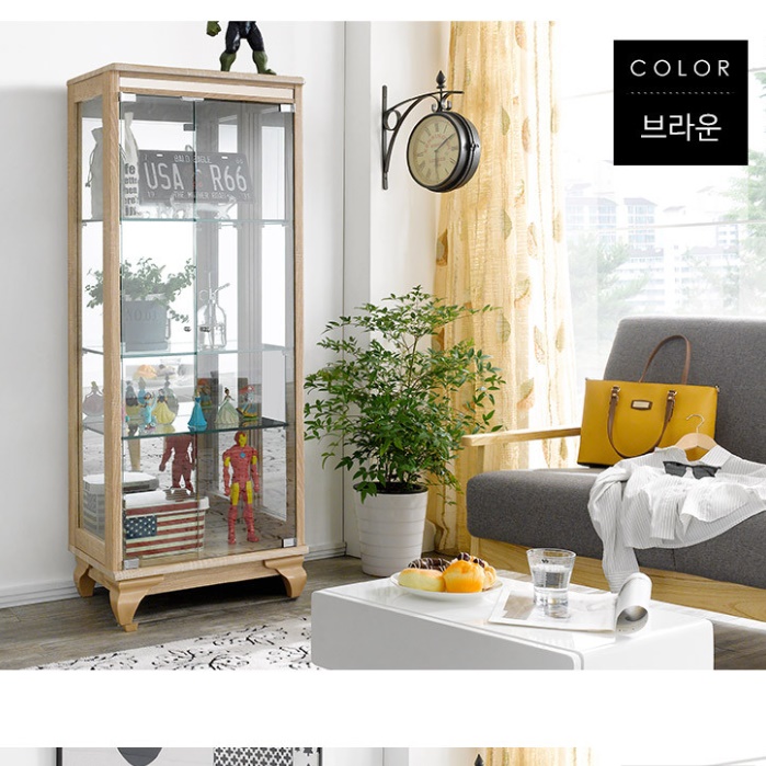유리진열장 고급 거실유리장 엔틱장식장 클래식 빈티지장식장