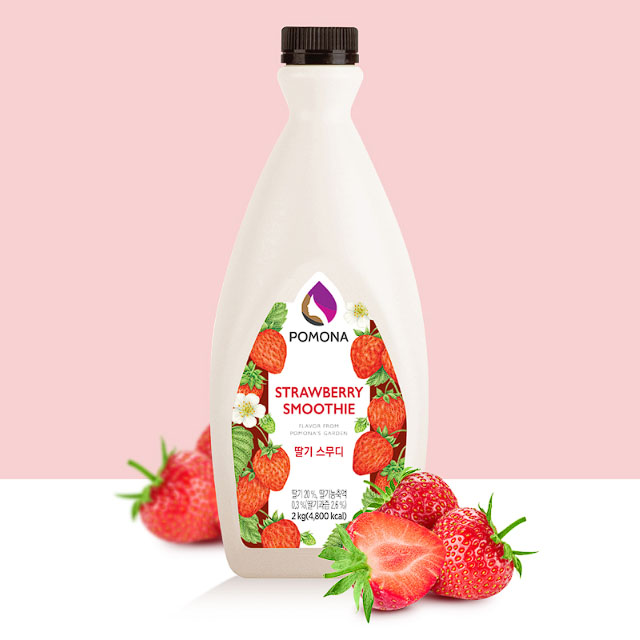 포모나 딸기스무디 딸기퓨레 2kg+카페행주지원