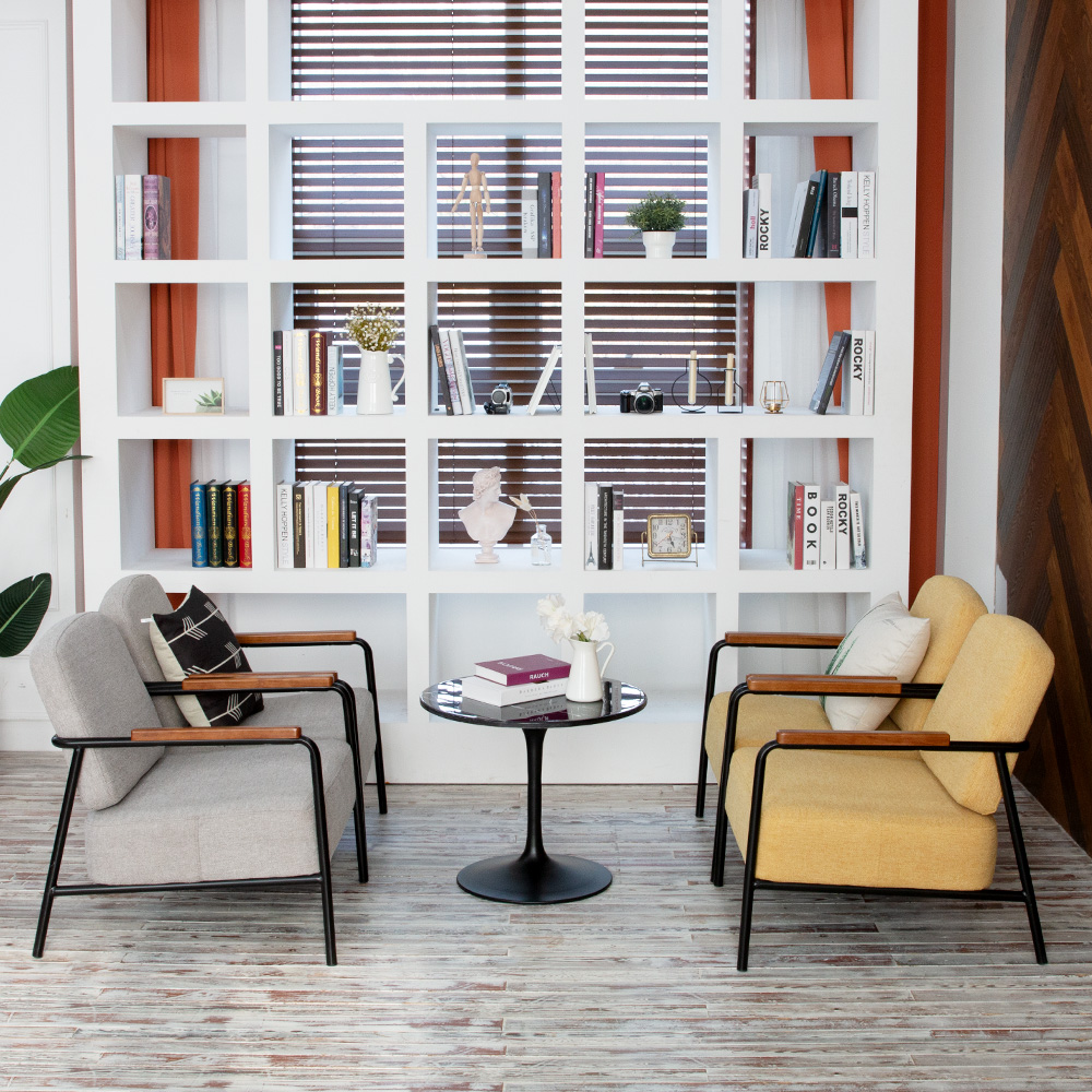 까사 1인용 안락의자 인테리어 디자인 패브릭소파 라운지 암체어