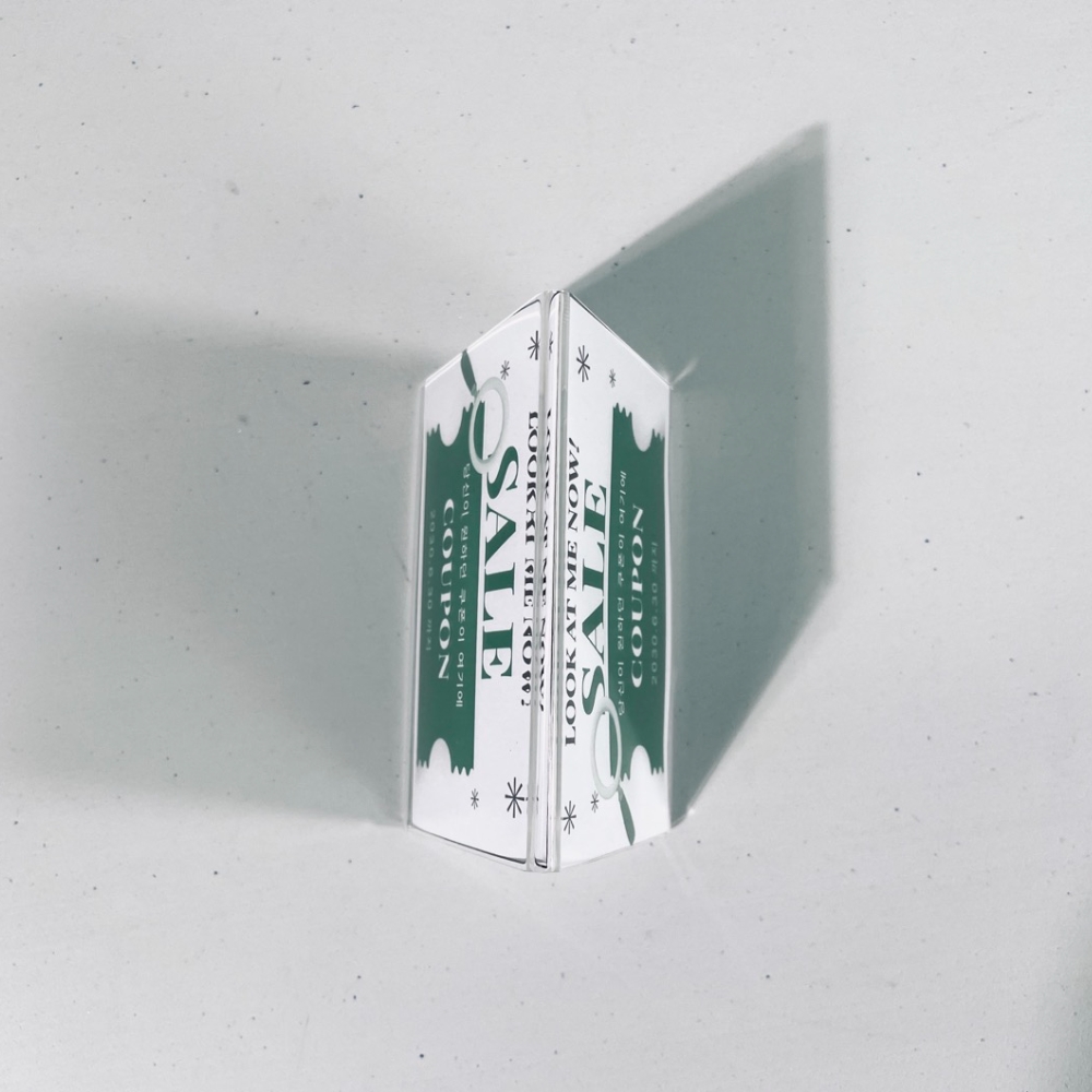 V자 아크릴스텐드 가격표 메뉴판 네임카드 안내판 POP 꽂이 6cm - 상세 이미지 2
