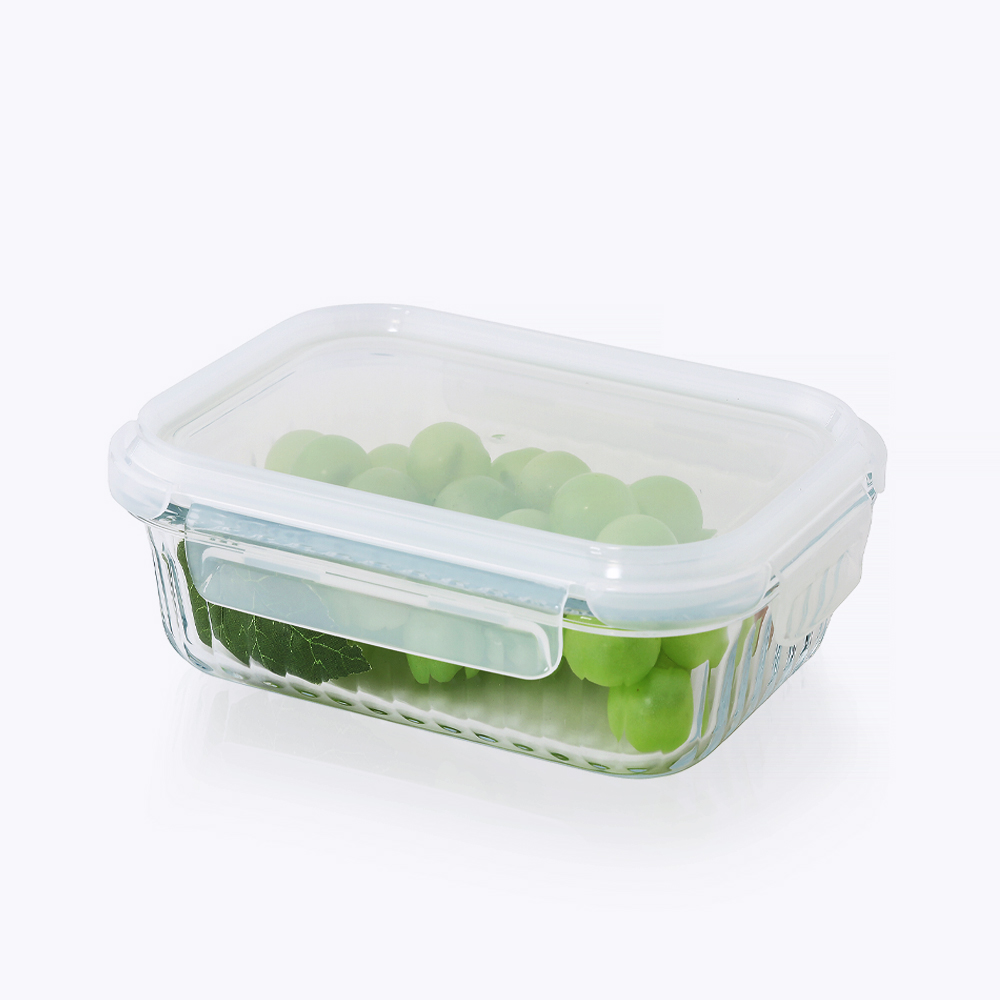 네오플램 스탠다드 내열유리 반찬통 밀폐용기 직사각 600ml, 1개 - 상품 이미지