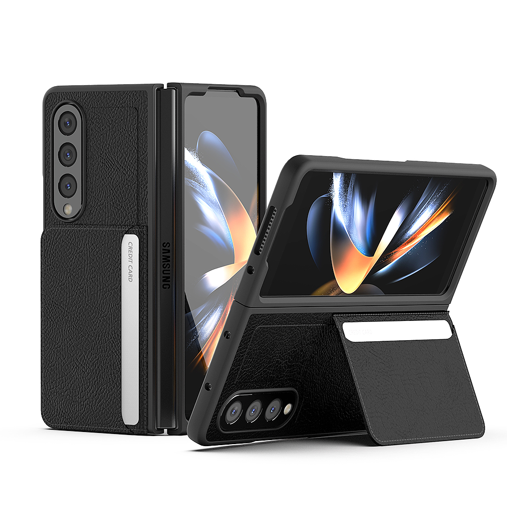 갤럭시 Z 폴드 케이스 카드 수납 스탠딩 커버 레드, 갤럭시Z 폴드5 - 상품 이미지