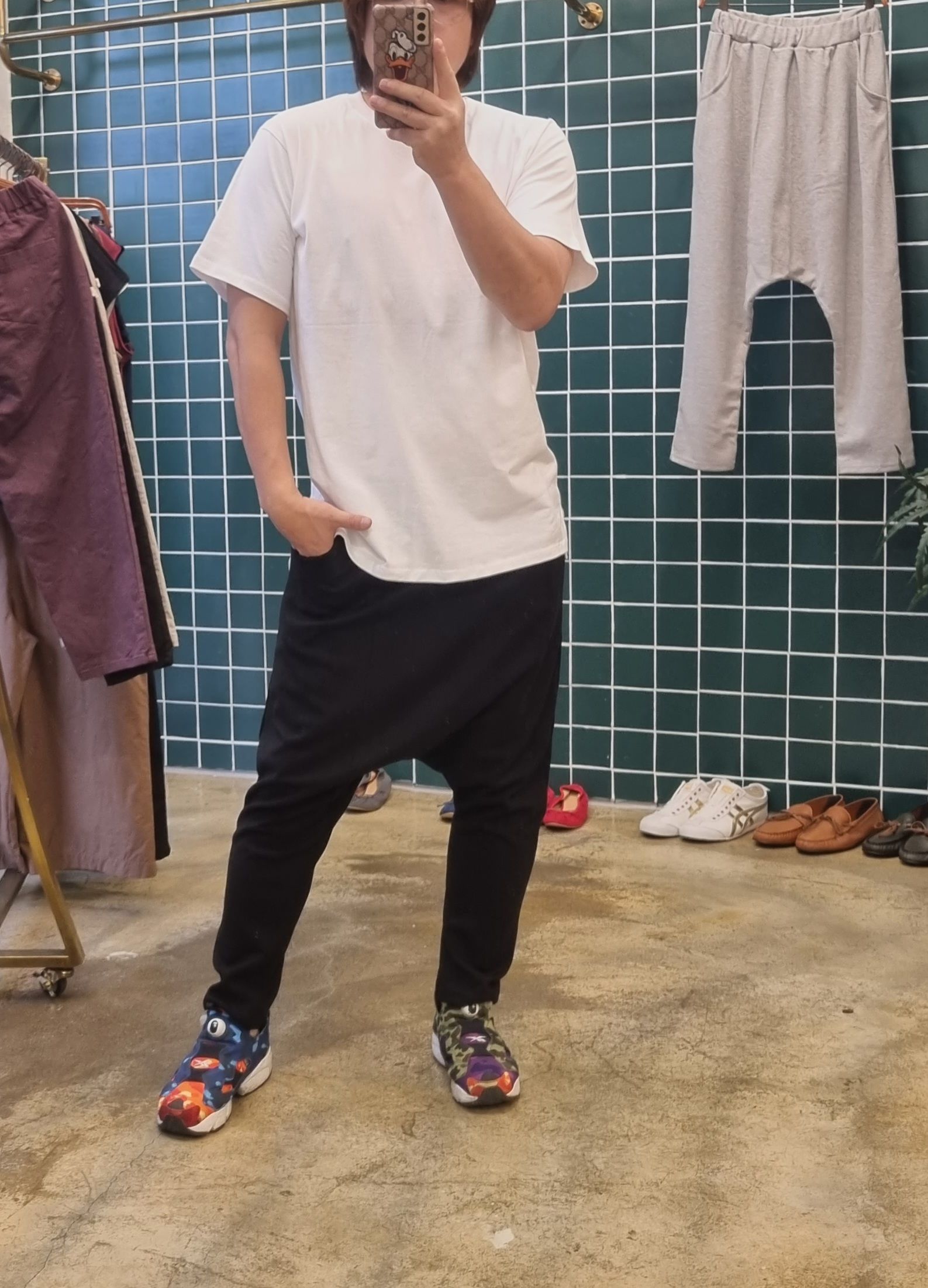 (남여공용)2컬러 환절기 면 배기바지 이미지 3