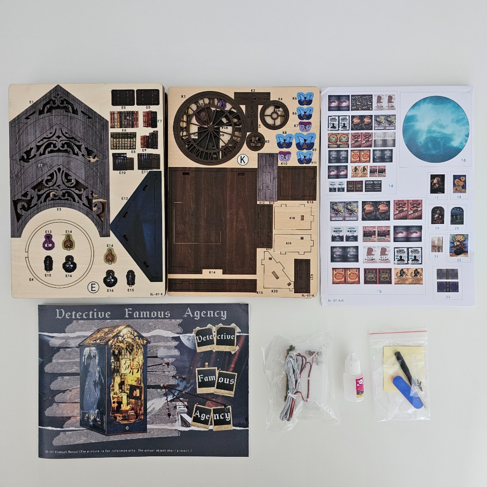 명탐정의방 DIY 북눅 북누크 DIY미니어처하우스 집만들기 미니어처