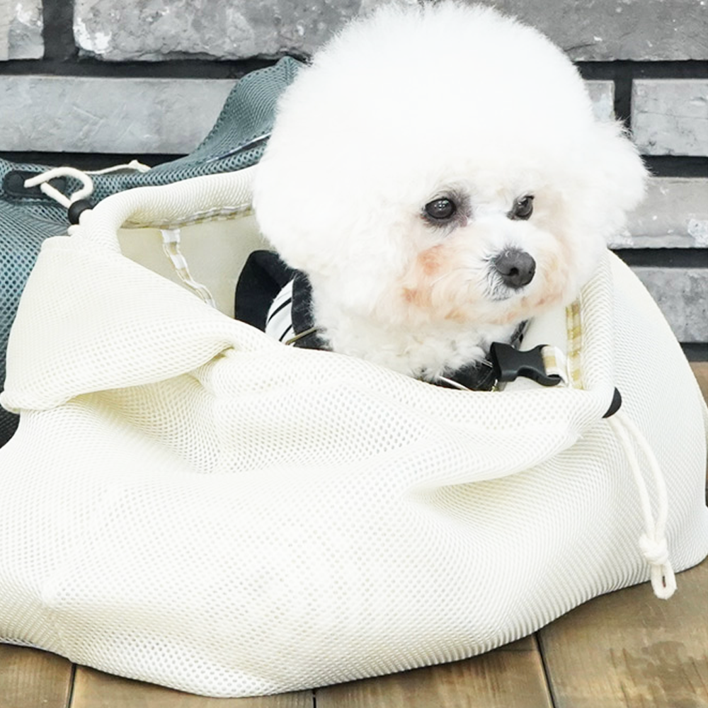개과천선 마리크 메쉬 강아지 이동가방 애견 산책가방 이동장패브릭 캐리어 고양이 - 상세 이미지 5
