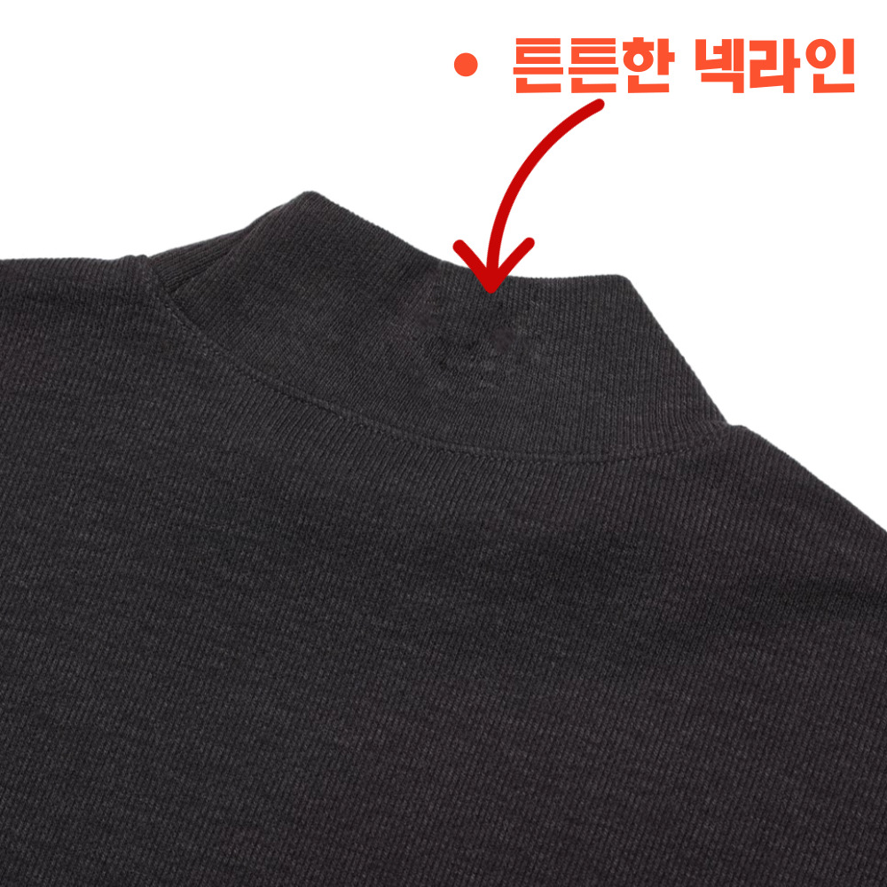 남자반목폴라 남자 머슬핏 반폴라 목폴라 모크넥 니트 이미지 4