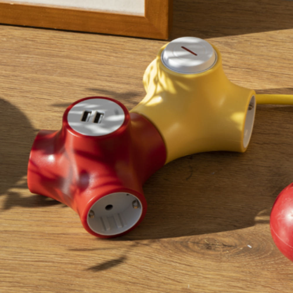 테트라포드 디자인 멀티탭