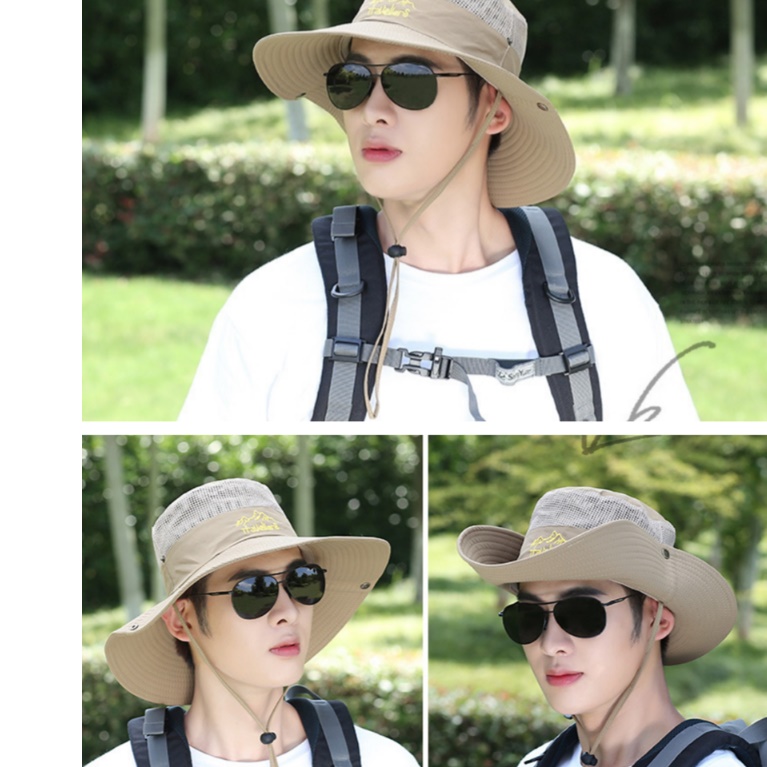 낚시 햇빛 가리개 야외용 모자 낚시용모자 썬캡 벙거지 - 상세 이미지 4