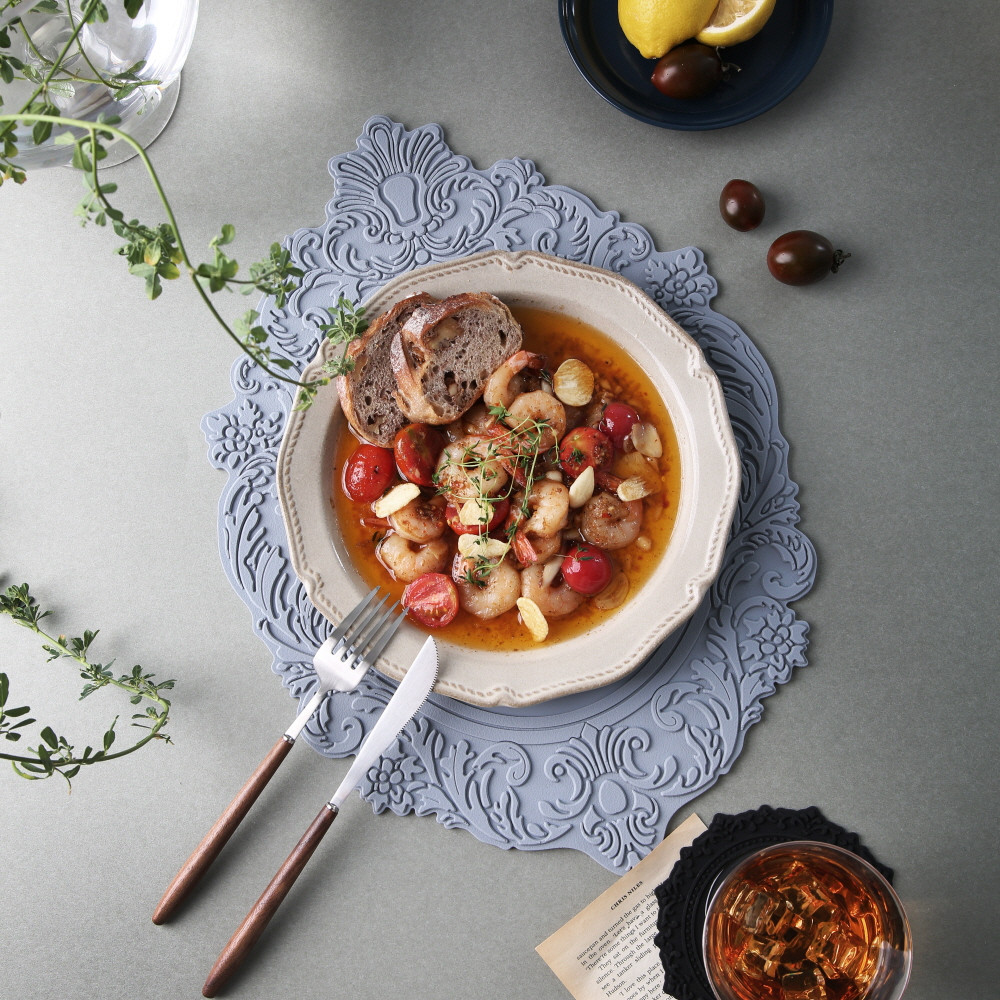 벨류세라믹 아멜리아 실리콘 식탁 테이블매트 방수 / 플레이트 45cm