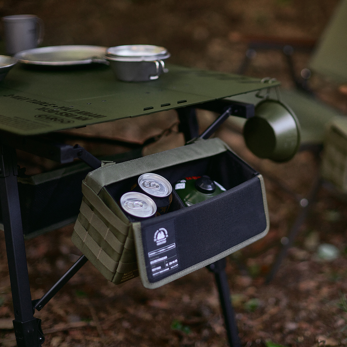 카고컨테이너 사이드 스토리지 백 코지 체어 캠핑 의자 거치대 수납 다용도 가방