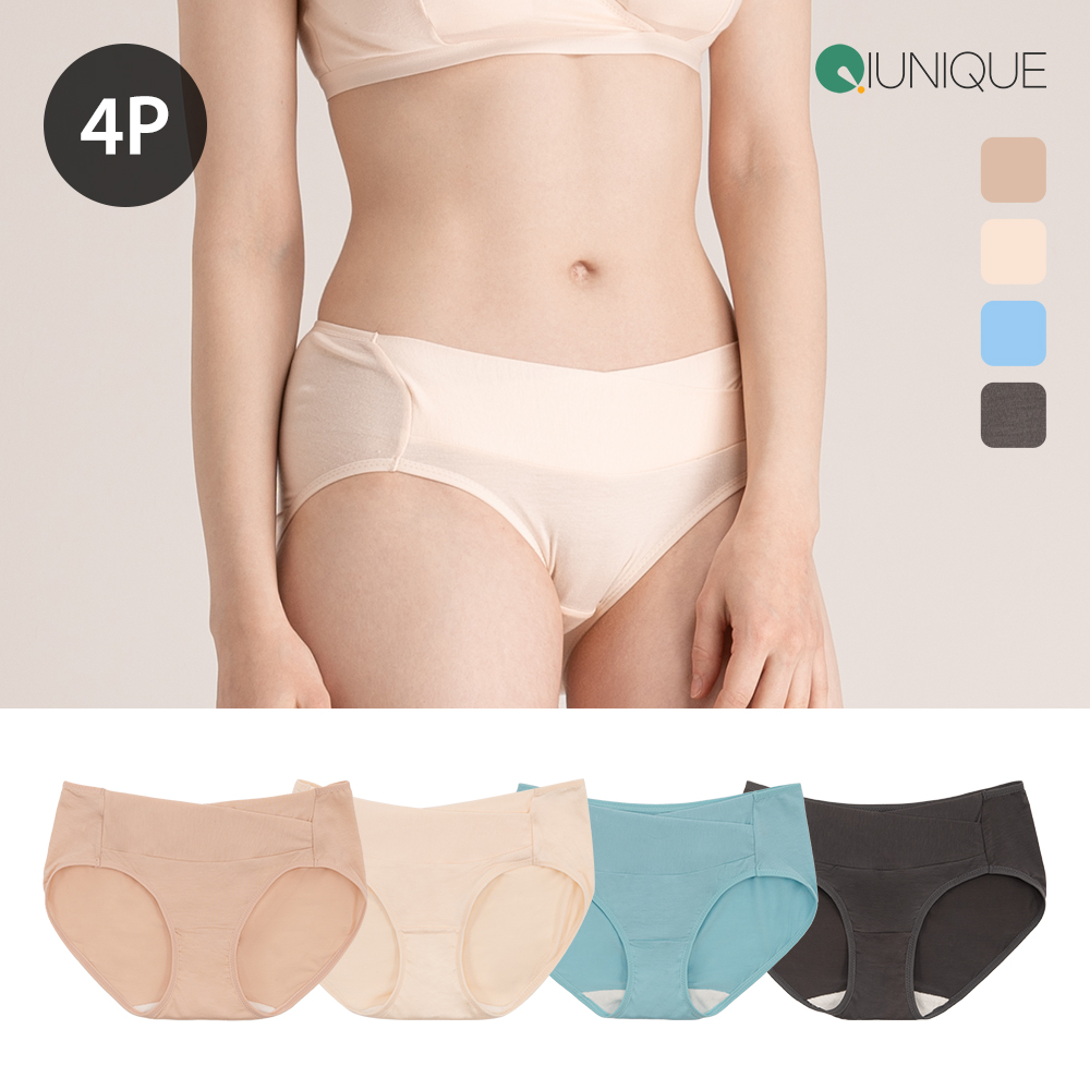 뉴니끄 텐셀랩 임산부팬티 4종 세트 빅사이즈 텐셀 임산부 속옷세트 국내생산