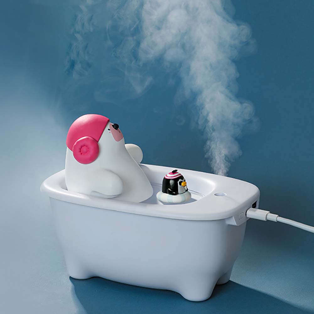 젤센 목욕하는 북극곰 550 미니가습기 사무용 탁상용 POLARLIFE + LED 조명등 이미지 4