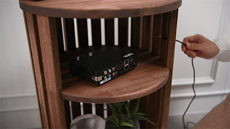 아테네 원형 원목 협탁 모듈 셋탑박스 침대 옆 선반 사이드 거실 테이블 2단