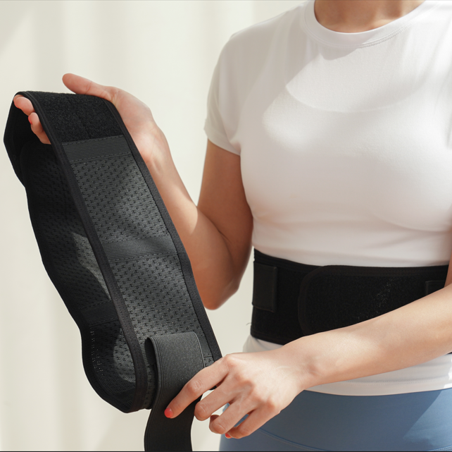 얇은 허리 보호대 의료용 디스크 복대 척추 밴드 벨트 지지대 슬림 메쉬 러닝 이미지 2