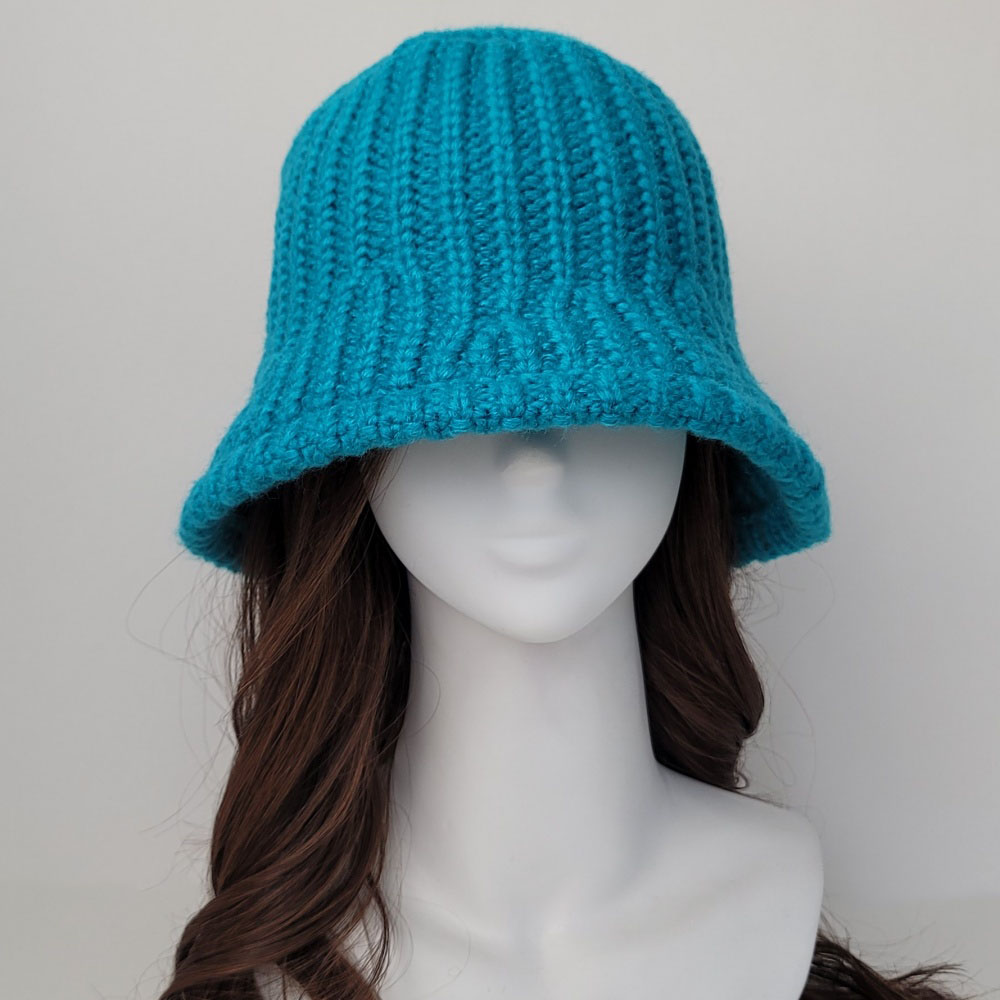 여성 니트모자 겨울 뜨개 동백이 털 산책 남자 여자 대두 벙거지 모자 버킷햇