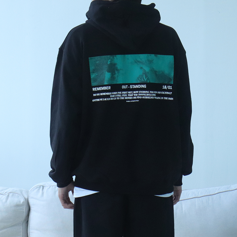 남자후드티 오버핏 커플 아웃스탠딩 후드티 남성맨투맨