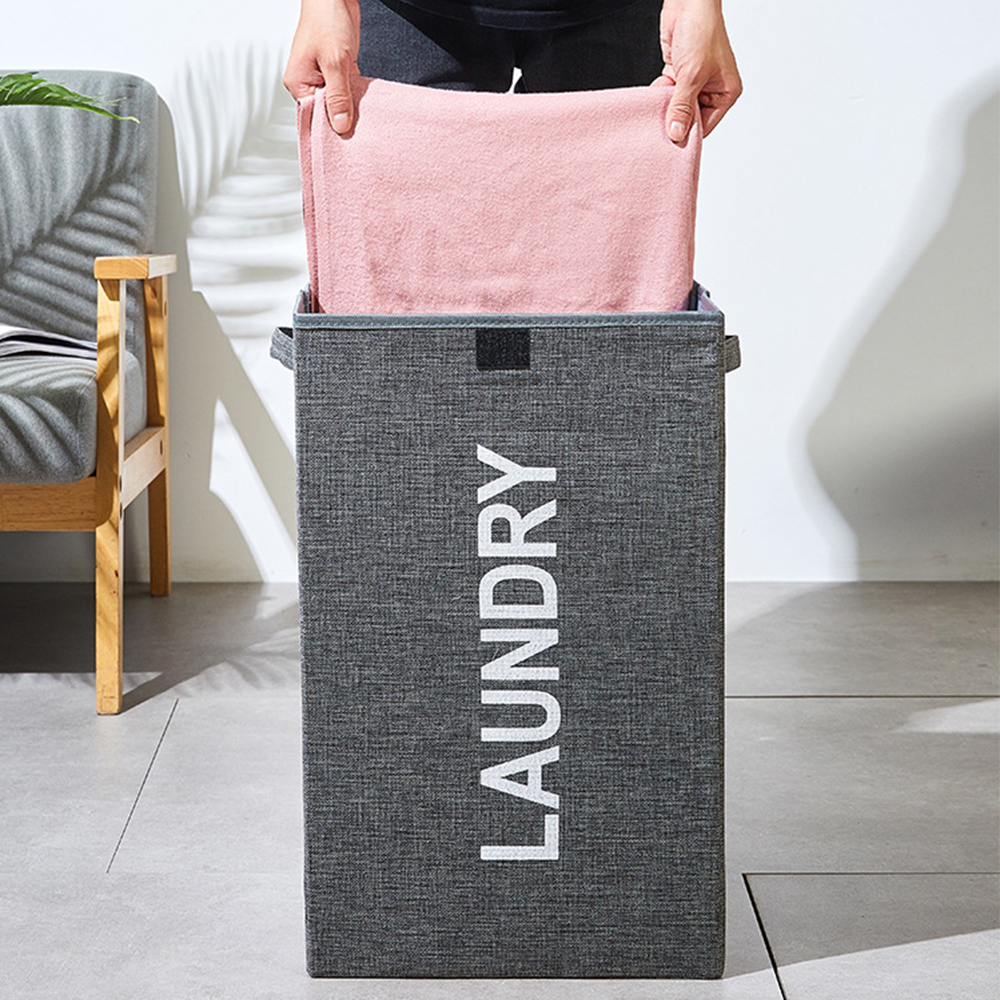 오라플 패브릭 빨래바구니 대용량 빨래통 접이식 빨래통 - 상세 이미지 2