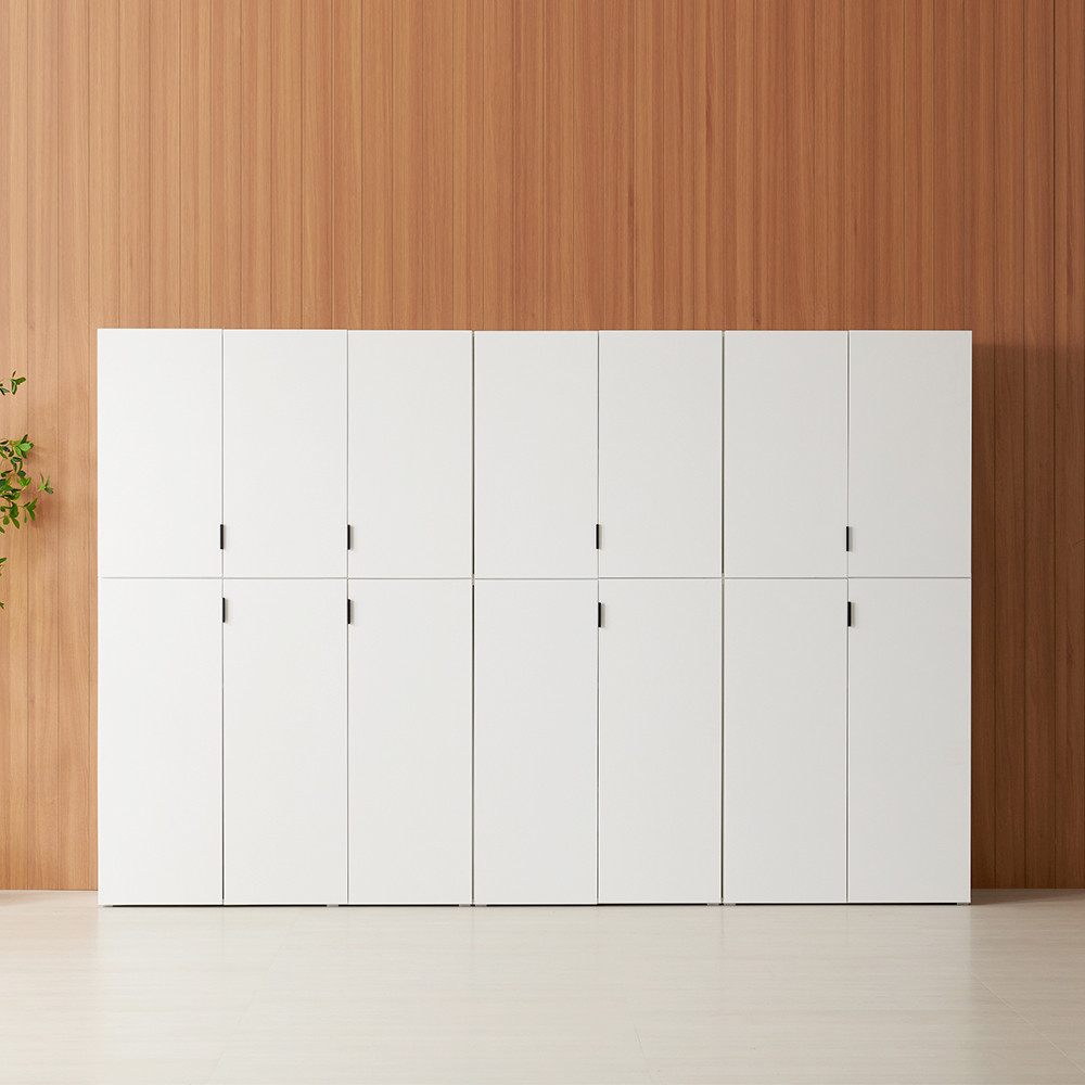 높은 다용도 베란다 수납장 거실 틈새 베란다장 옷 800 400 1200, 3단, 화이트