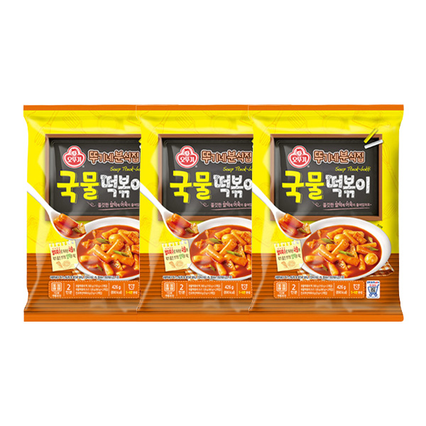 오뚜기 뚜기네분식집 국물떡볶이 426g 3개 - 상품 이미지