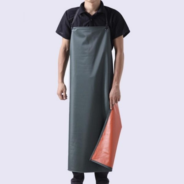 작업용 방수 앞치마 롱 H형 업소용 식당 PVC 정육점 110cm - 상세 이미지 2