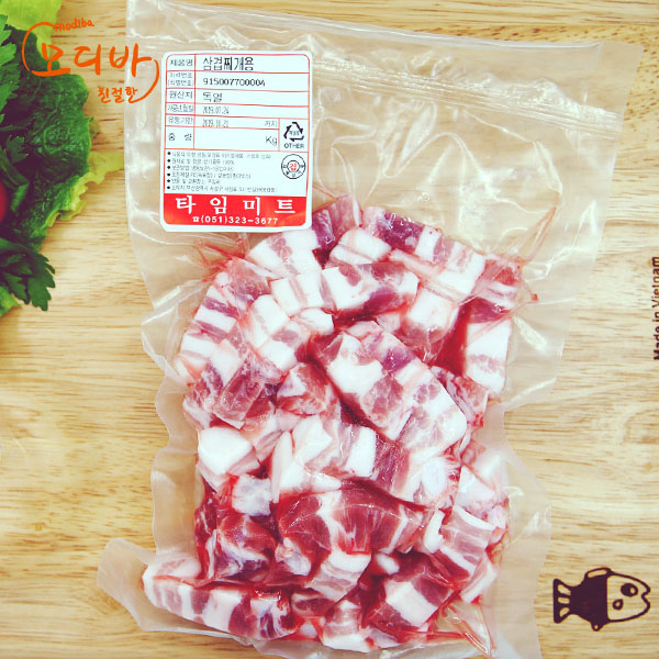 돼지고기 삼겹살 구이용 대패삼겹 찌개용 돼지고기 수육용 통삼겸 300g - 상세 이미지 2
