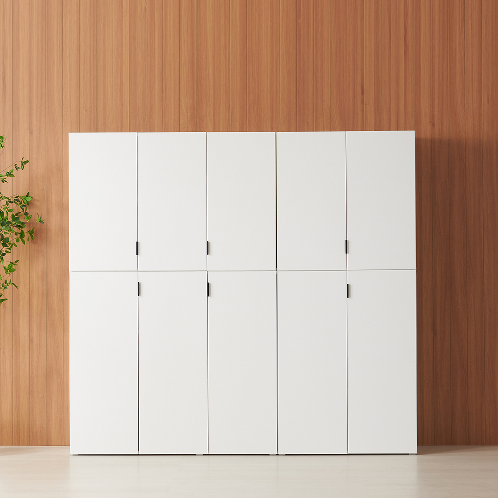 높은 다용도 베란다 수납장 거실 틈새 베란다장 옷 800 400 1200, 3단, 화이트