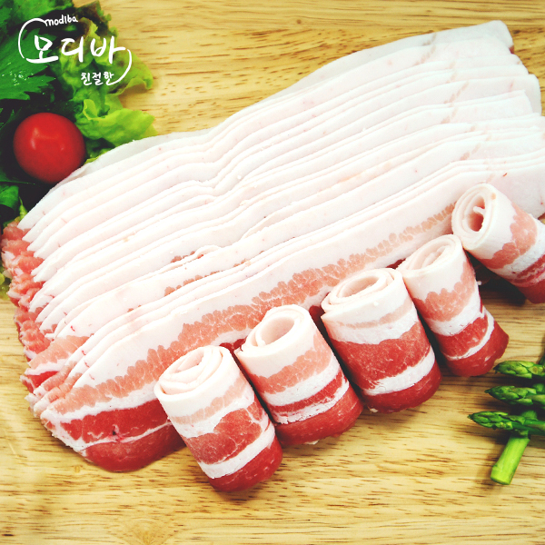 돼지고기 삼겹살 구이용 대패삼겹 찌개용 돼지고기 수육용 통삼겸 300g - 상세 이미지 5