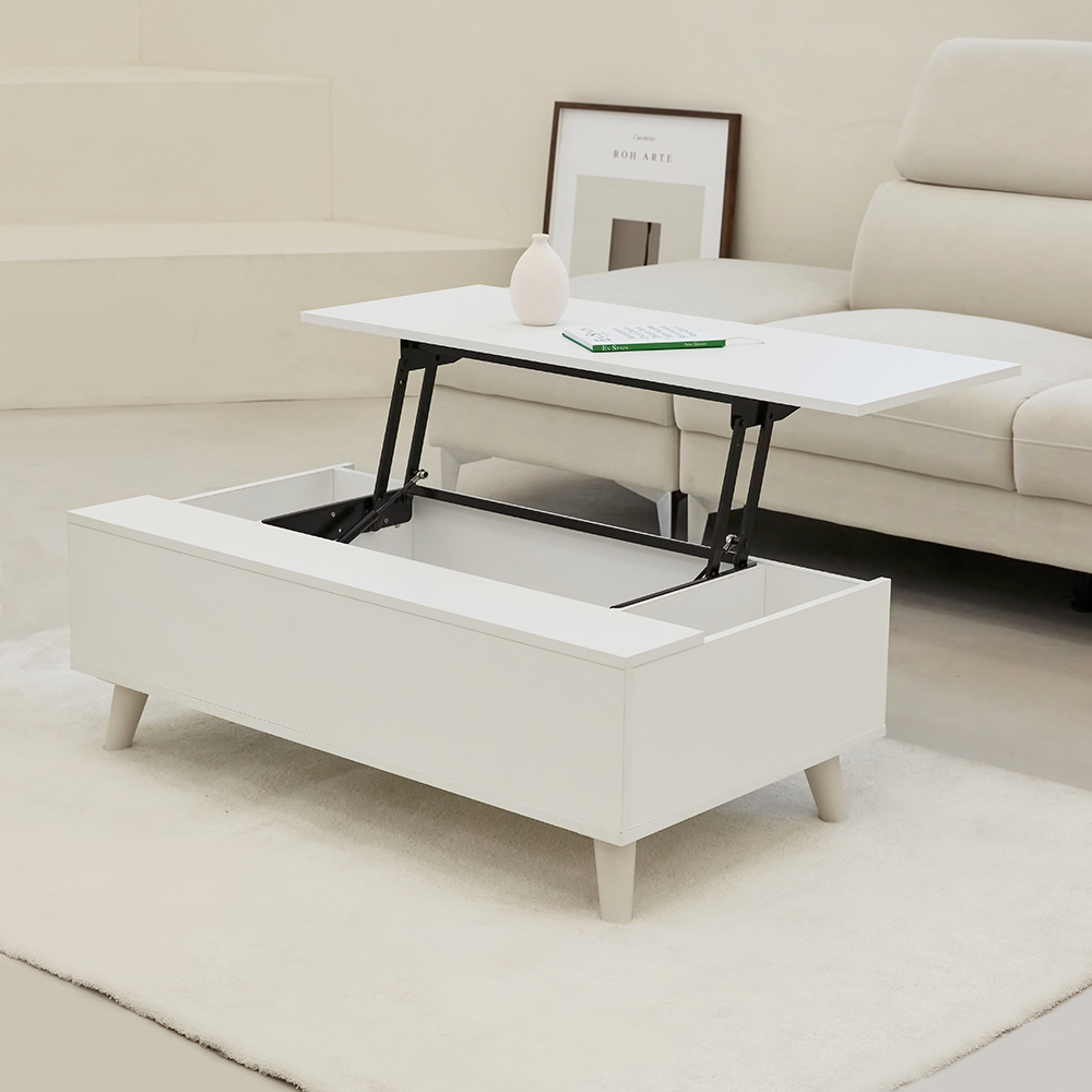 브루노 거실 테이블 소파 협탁 리프트업 사이드 테이블