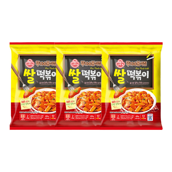 오뚜기 뚜기네분식집 쌀떡볶이 426g 3개 - 상품 이미지