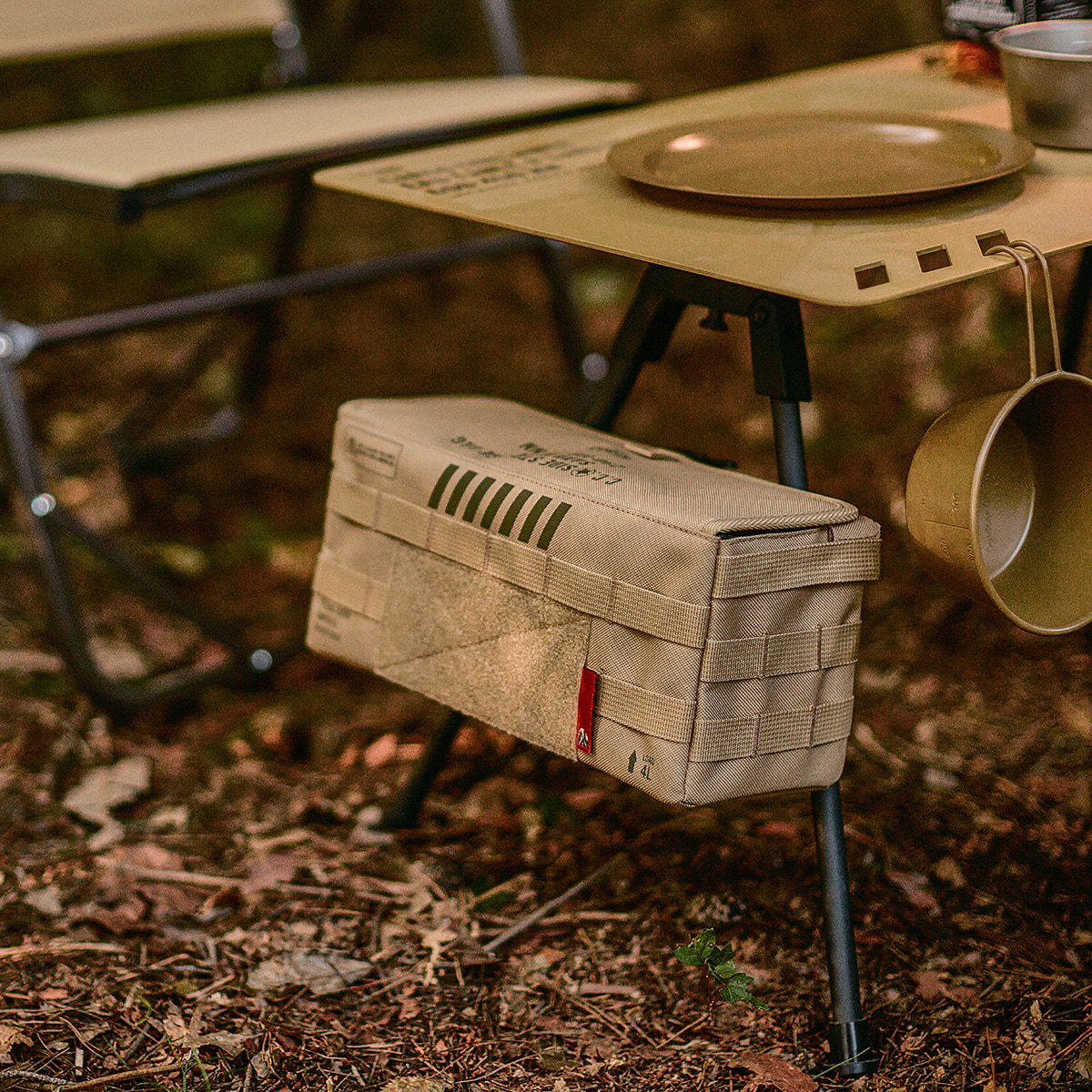 카고컨테이너 사이드 스토리지 백 코지 체어 캠핑 의자 거치대 수납 다용도 가방