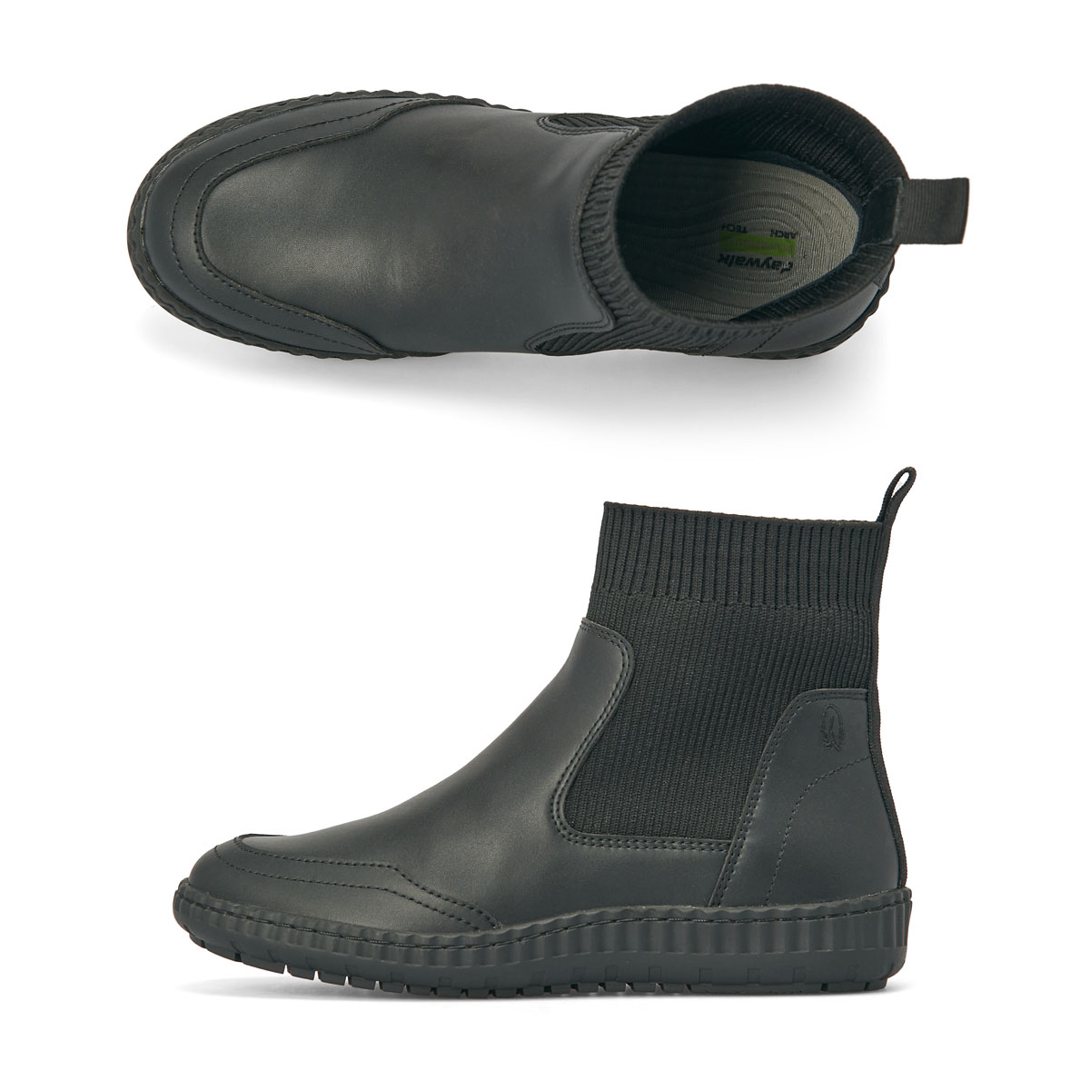 데이워크 발편한 아치깔창 여성 앵클부츠 누아 DW30027