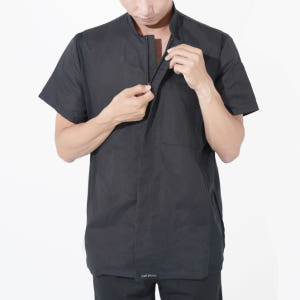 셰프브루노 지퍼 반팔 조리복 쉐프복 주방유니폼 조리사복 착용 후기 | 사이즈/핏 총정리 - 상품 이미지 1