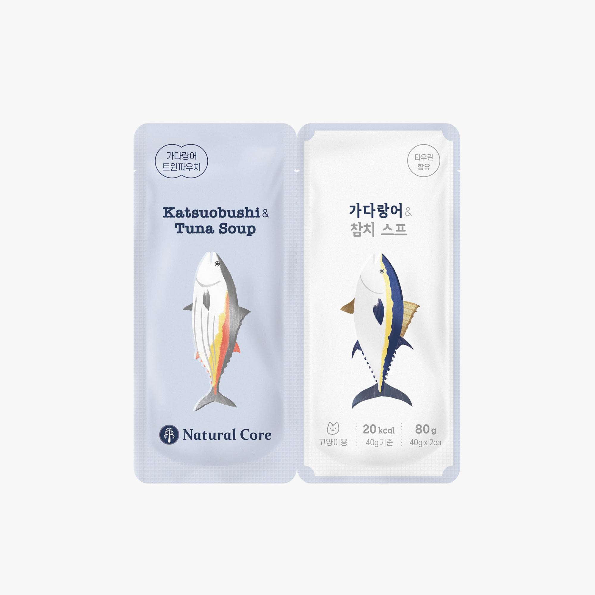 내츄럴코어 트윈파우치 오리&치킨 스프 80g - 상세 이미지 2