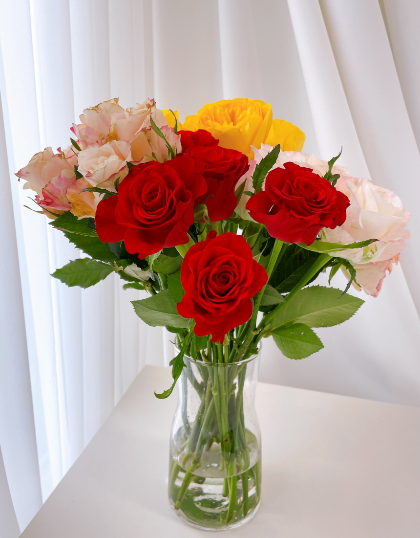 빨강장미 장미 레드 5송이 생화 꽃다발 꽃 배송 택배 배달 싼곳 양재꽃시장 꽃선물 - 상세 이미지 3