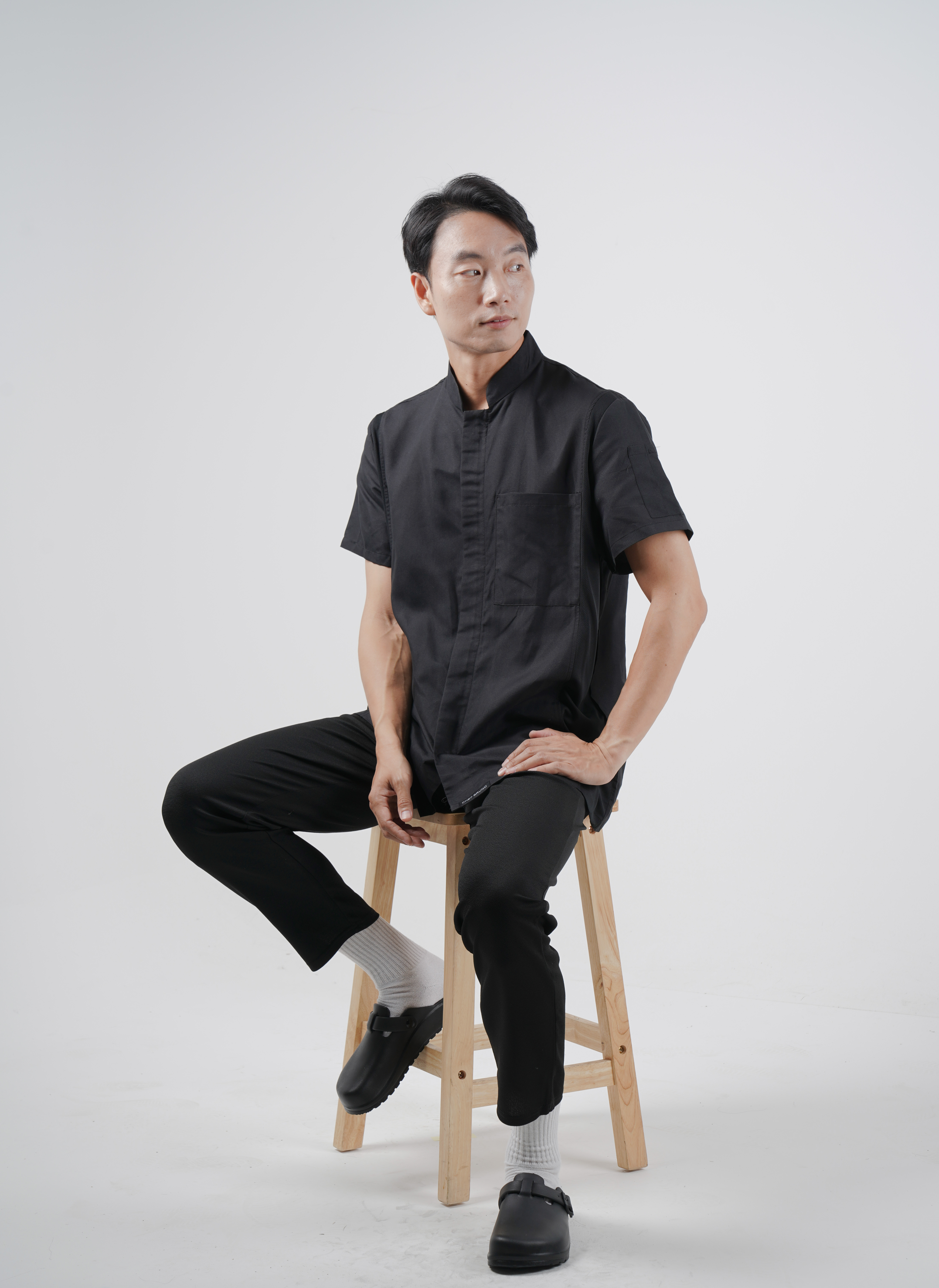 셰프브루노 지퍼 반팔 조리복 쉐프복 주방유니폼 조리사복 이미지 2