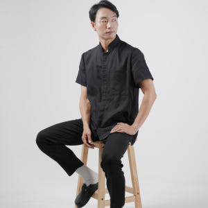 셰프브루노 지퍼 반팔 조리복 쉐프복 주방유니폼 조리사복 착용 후기 | 사이즈/핏 총정리 - 상품 이미지 2