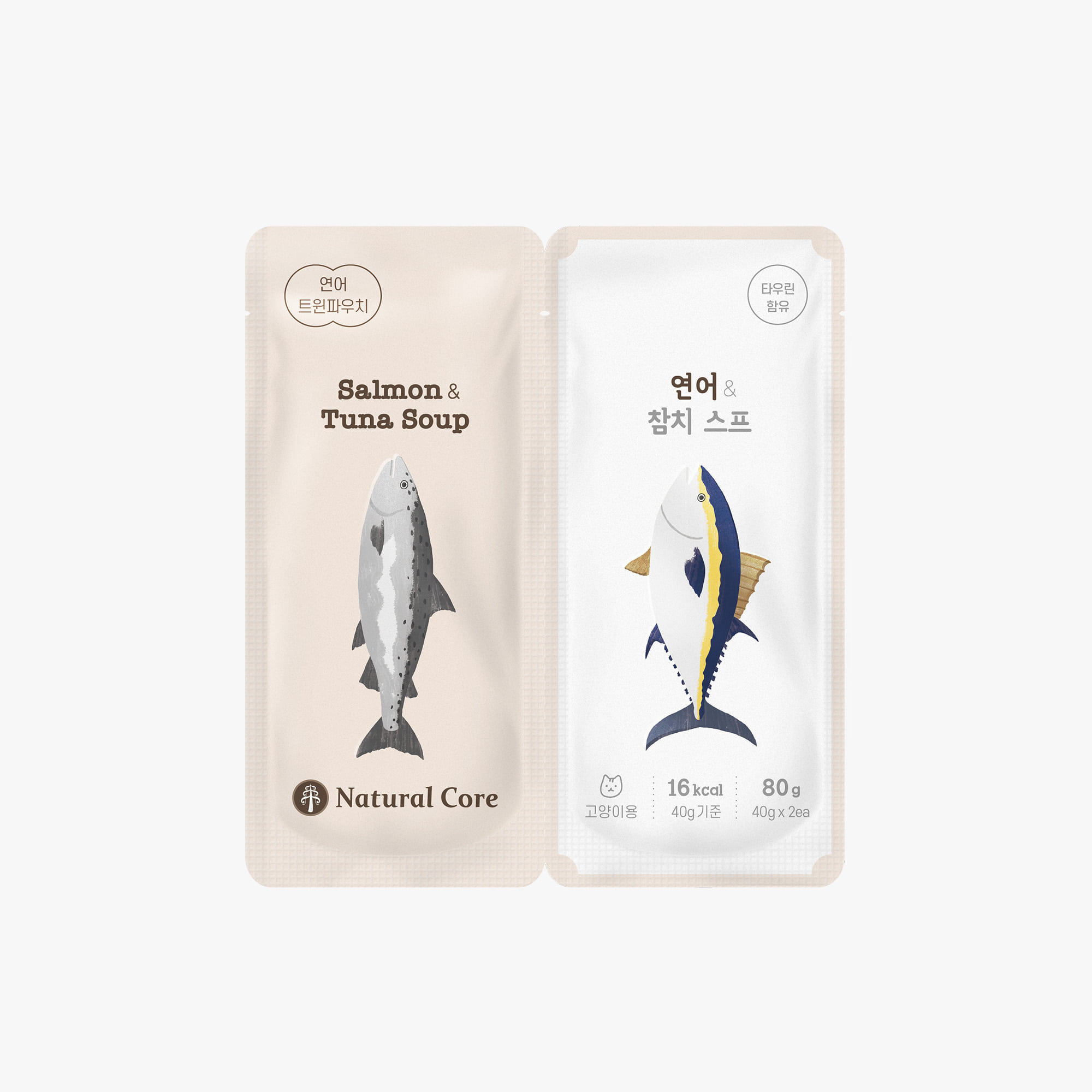 내츄럴코어 트윈파우치 오리&치킨 스프 80g - 상세 이미지 3