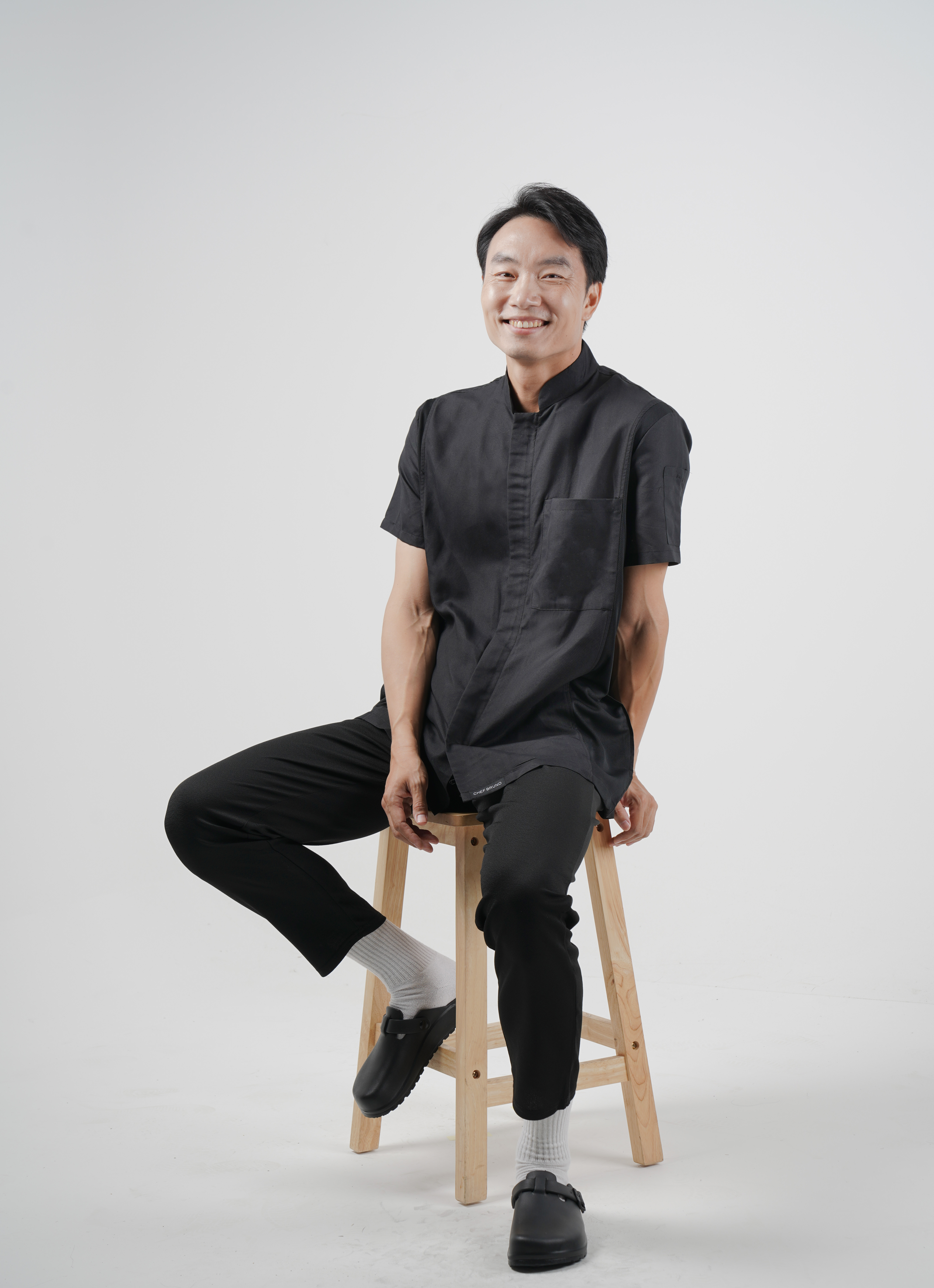 셰프브루노 지퍼 반팔 조리복 쉐프복 주방유니폼 조리사복 이미지 3