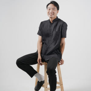 셰프브루노 지퍼 반팔 조리복 쉐프복 주방유니폼 조리사복 착용 후기 | 사이즈/핏 총정리 - 상품 이미지 3