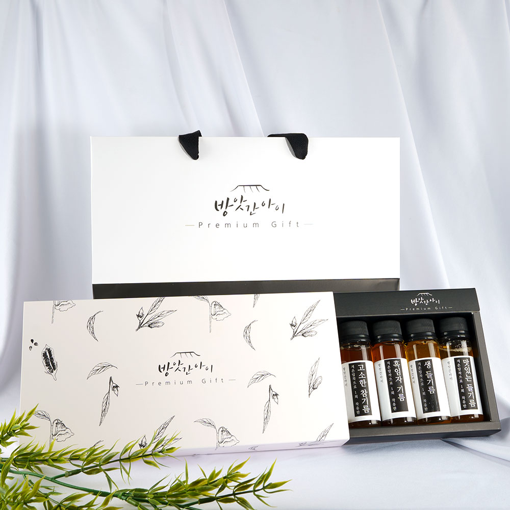 좋은깨로짜는 방앗간아이60ml 캡슐참기름8종 선물세트 캠핑용 집들이선물 답례품 여행용 - 상품 이미지
