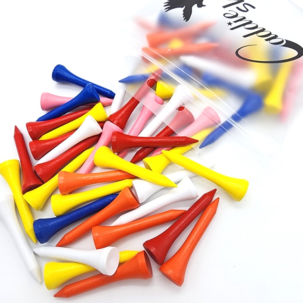 나무 골프 숏티샷 드라이버 골프티 꽂이 42mm 50