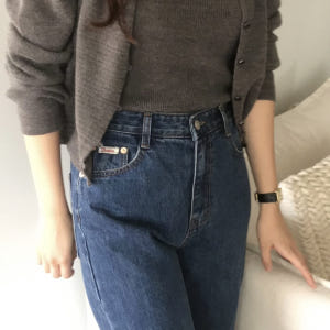 [일부당일] Founders 파운더스 마운틴 데님 일자핏 하이웨스트 진 ... 착용 후기 | 사이즈/핏 총정리 - 상품 이미지 3