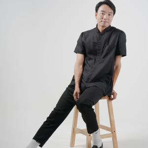 셰프브루노 지퍼 반팔 조리복 쉐프복 주방유니폼 조리사복 착용 후기 | 사이즈/핏 총정리 - 상품 이미지 4