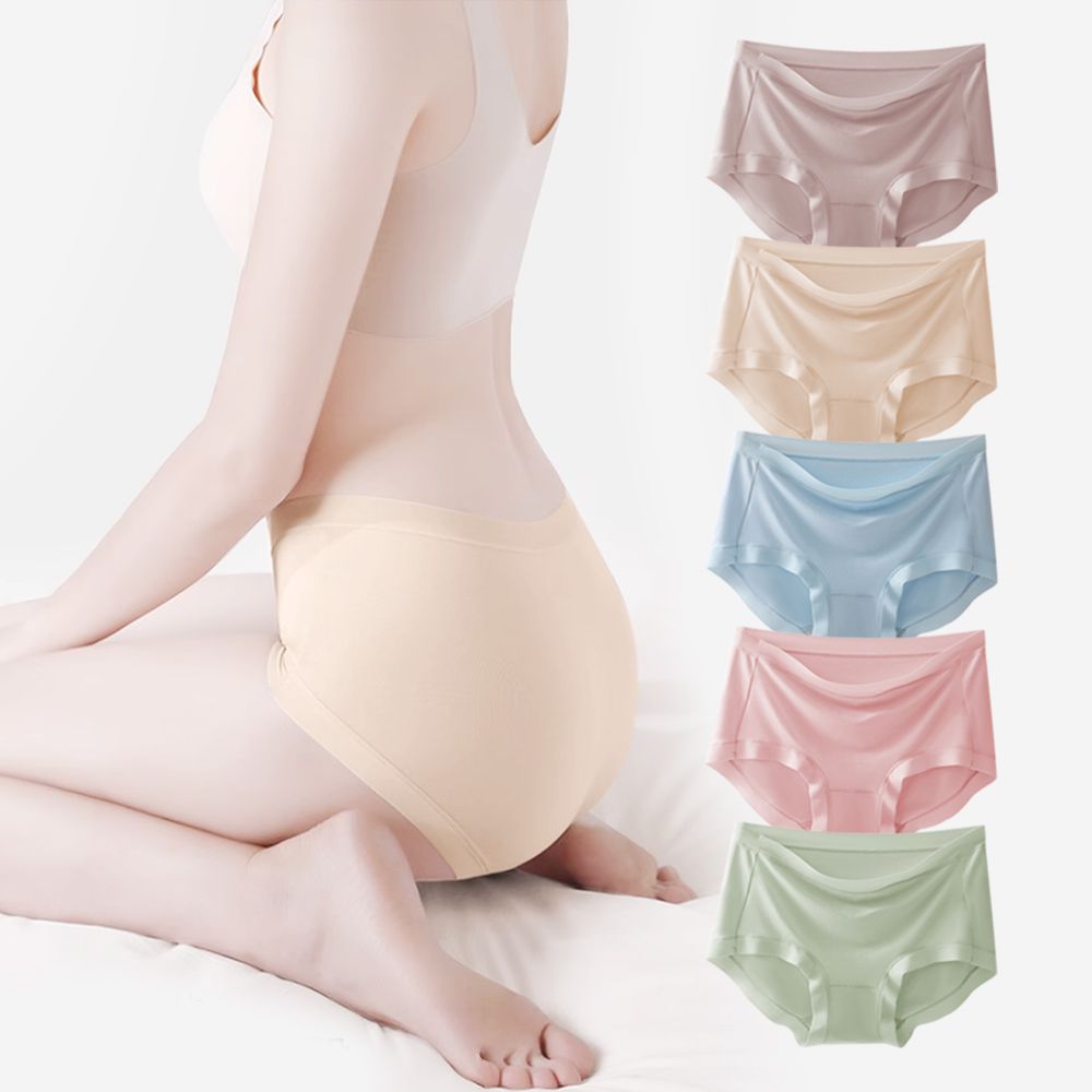 밀라노 편한 여성속옷 노라인 무봉제 심리스 60수 모달 위생 면 여자 삼각팬티 5매