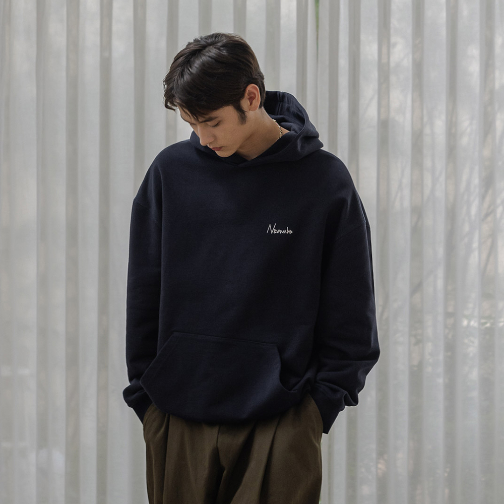 뉴오브 : 체인 스티치 후드 네이비 : 4XR